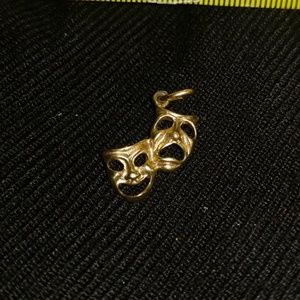 Gold comedy tragedy charm!